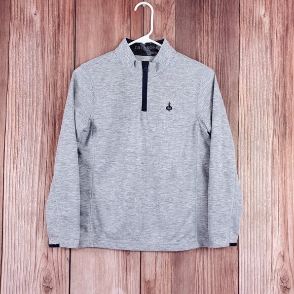 Greyson Youth Size XL 10/11 Ohoopee Match Club 1/4 Zip Pullover Golf Gray - Picture 2 of 14